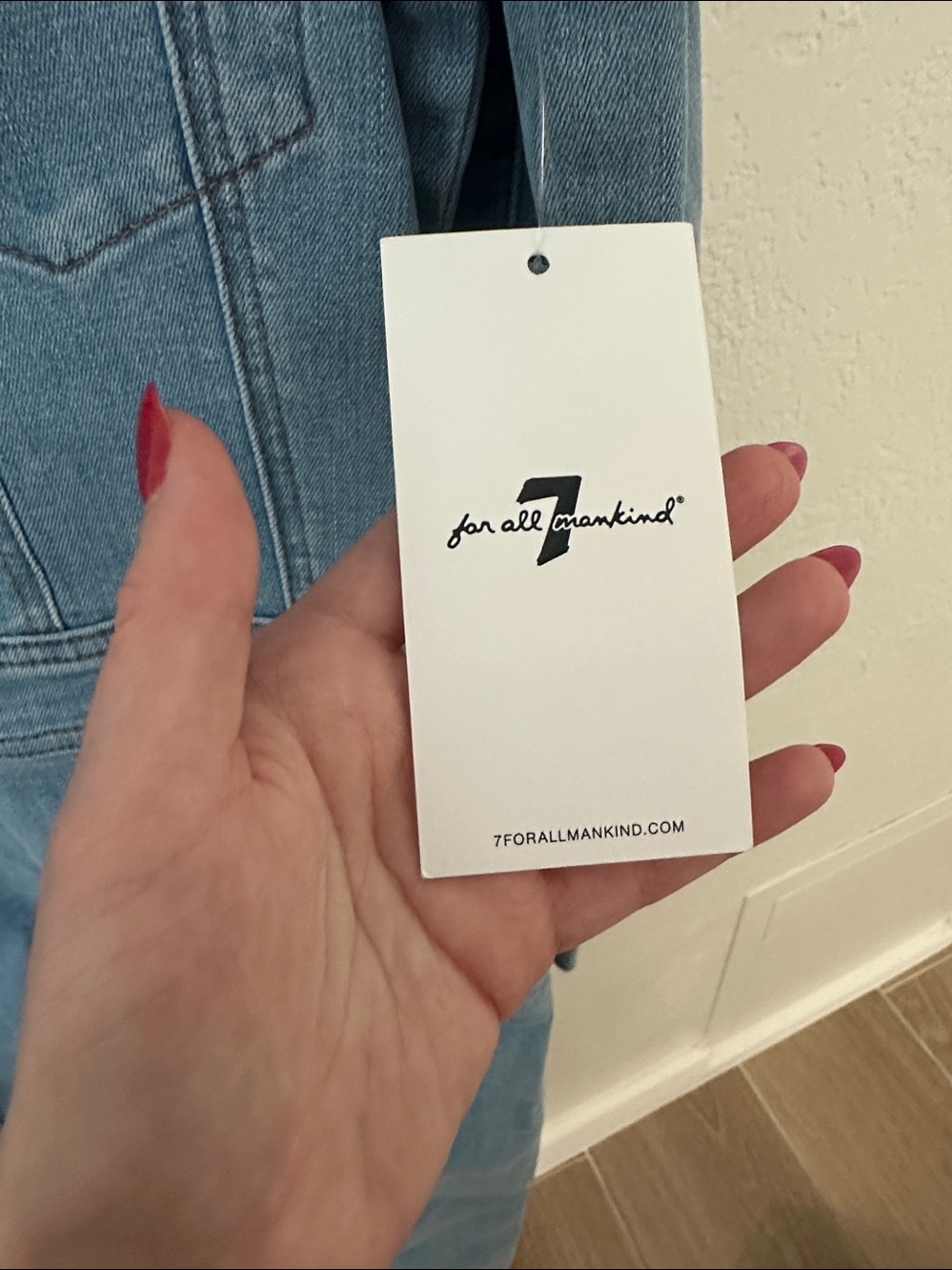 Denim button up dress from 7 For All Mankind - Picture 5 of 5